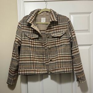 Joie Plaid Shacket NWOT